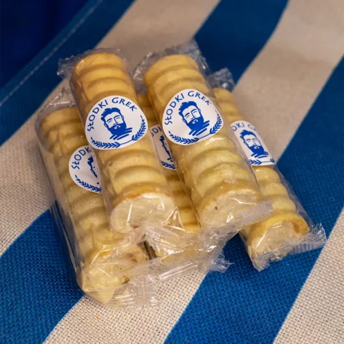 Rurka z chałwą kakaowa